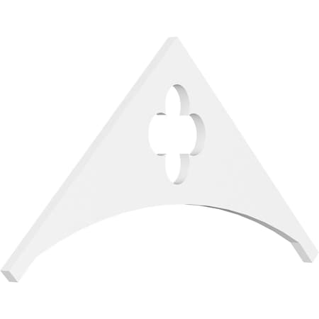 Ekena Millwork Pitch Turner Architectural Grade PVC Gable Pediment, 36"W x 18"H x 1"P (12/12) GPP036X018X100TUR